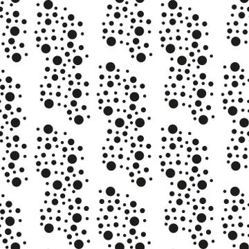 Black circle seamless on white backround Eps 10 Stock Illustration