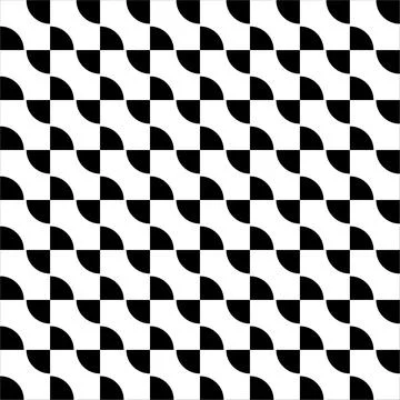 Black Circle in Square Seamless on White Background Stock Illustration