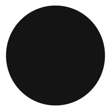 Black circle is standing out on a white background Stock Illustration