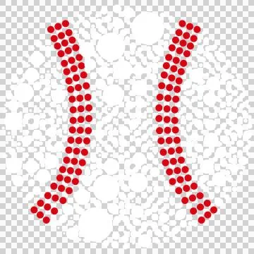 Black Circle Of Varied Dots circles abstract pattern white Stock Illustration
