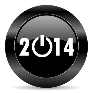 Black circle web button on white background Illustrazione stock