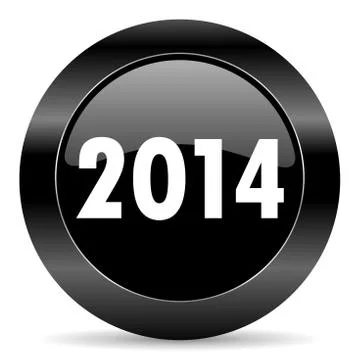 Black circle web button on white background Stock Illustration