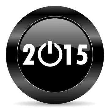 Black circle web button on white background 库存插图