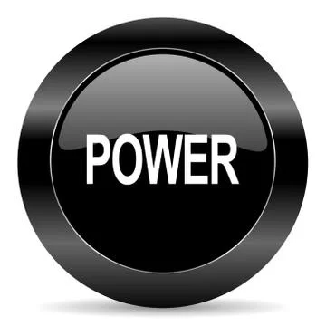 Black circle web button on white background Stock Illustration