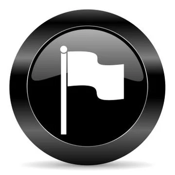 Black circle web button on white background Stock-Illustration