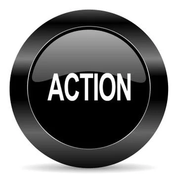 Black circle web button on white background Illustrazione stock