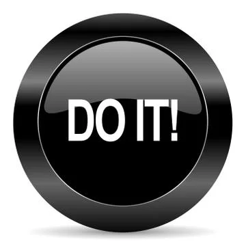 Black circle web button on white background Illustration