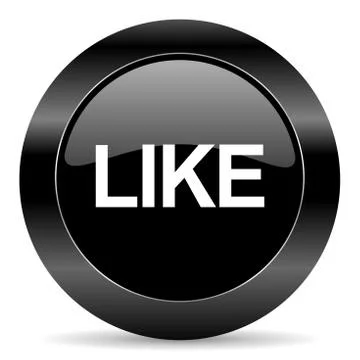 Black circle web button on white background Illustrazione stock