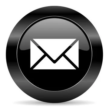 Black circle web button on white background Stock-Illustration