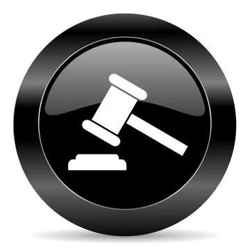 Black circle web button on white background Stock Illustration