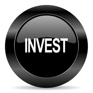 Black circle web button on white background Illustrazione stock