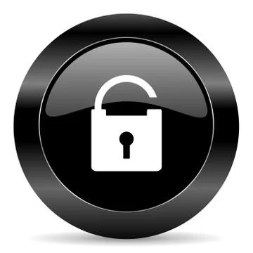 Black circle web button on white background Stockillustratie