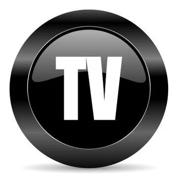 Black circle web button on white background Stock-Illustration