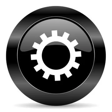 Black circle web button on white background Illustration