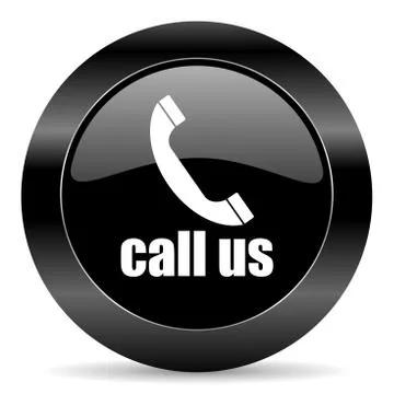 Black circle web button on white background Illustrazione stock