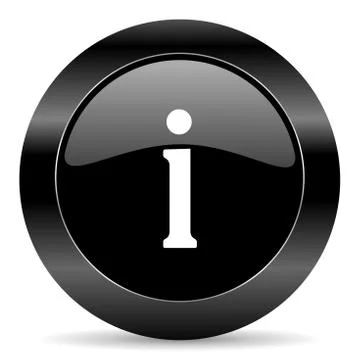 Black circle web button on white background Stock-Illustration