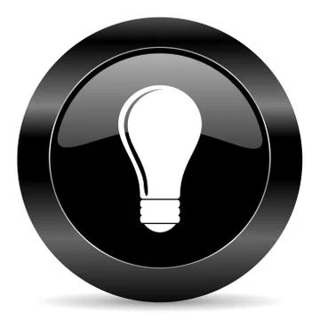 Black circle web button on white background Illustrazione stock