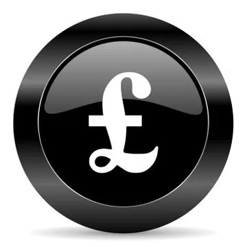 Black circle web button on white background Stock-Illustration