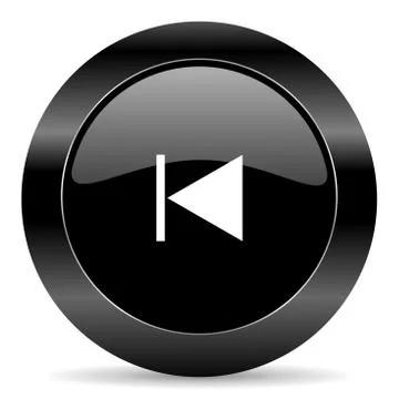 Black circle web button on white background Stockillustratie