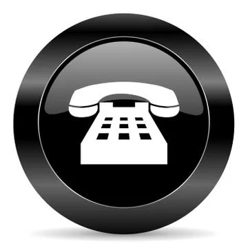 Black circle web button on white background Illustrazione stock