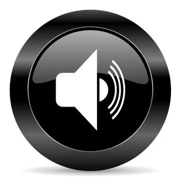 Black circle web button on white background Stock-Illustration