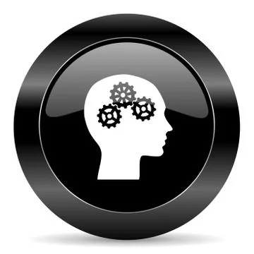 Black circle web button on white background Illustrazione stock