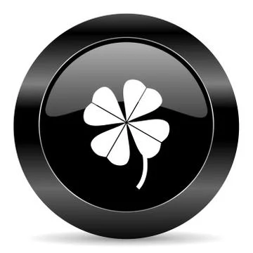 Black circle web button on white background Illustrazione stock