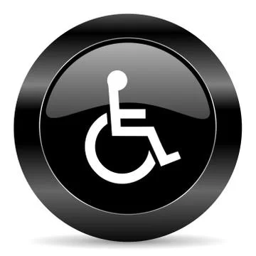 Black circle web button on white background Stock-Illustration