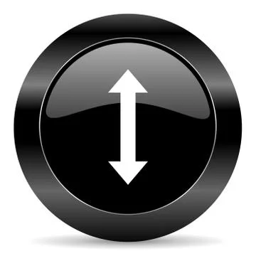 Black circle web button on white background 库存插图