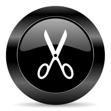 Black circle web button on white background Stockillustratie