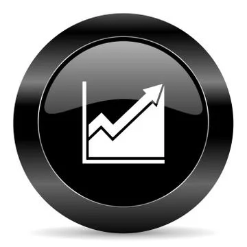 Black circle web button on white background Stock-Illustration