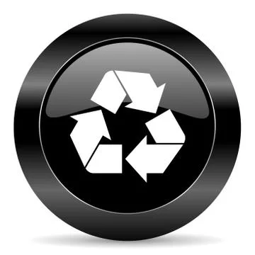 Black circle web button on white background Illustrazione stock