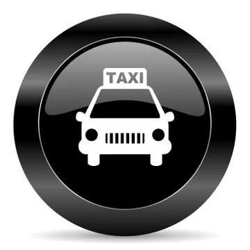 Black circle web button on white background Illustrazione stock