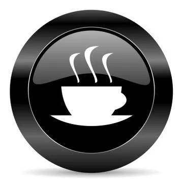 Black circle web button on white background Stockillustratie