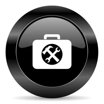 Black circle web button on white background 스톡 일러스트