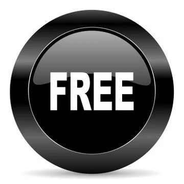 Black circle web button on white background Stock-Illustration