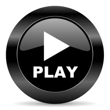 Black circle web button on white background Stock-Illustration