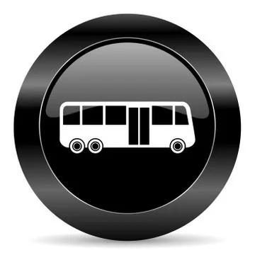 Black circle web button on white background Stock-Illustration