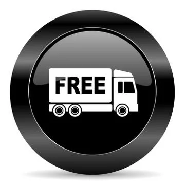 Black circle web button on white background Stock-Illustration