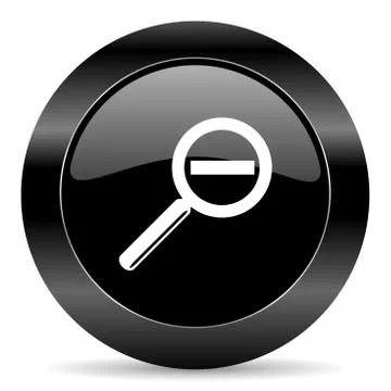 Black circle web button on white background Stockillustratie