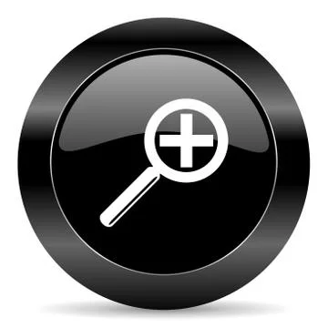 Black circle web button on white background Stock-Illustration
