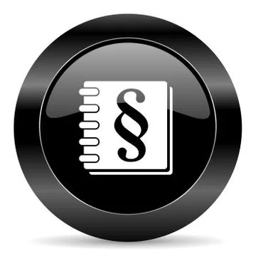 Black circle web button on white background Stockillustratie