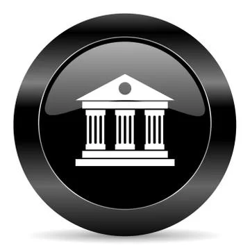 Black circle web button on white background Illustration