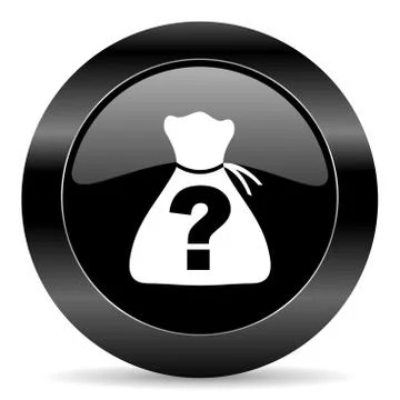 Black circle web button on white background Stock Illustration