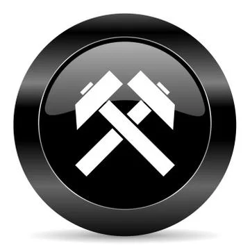 Black circle web button on white background Stock-Illustration