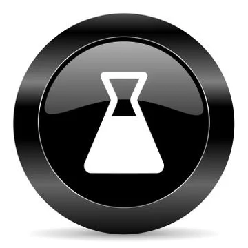 Black circle web button on white background Illustrazione stock