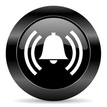 Black circle web button on white background Stock-Illustration