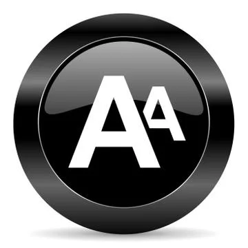 Black circle web button on white background Illustration