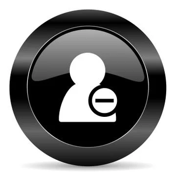 Black circle web button on white background Stockillustratie