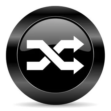 Black circle web button on white background Illustration